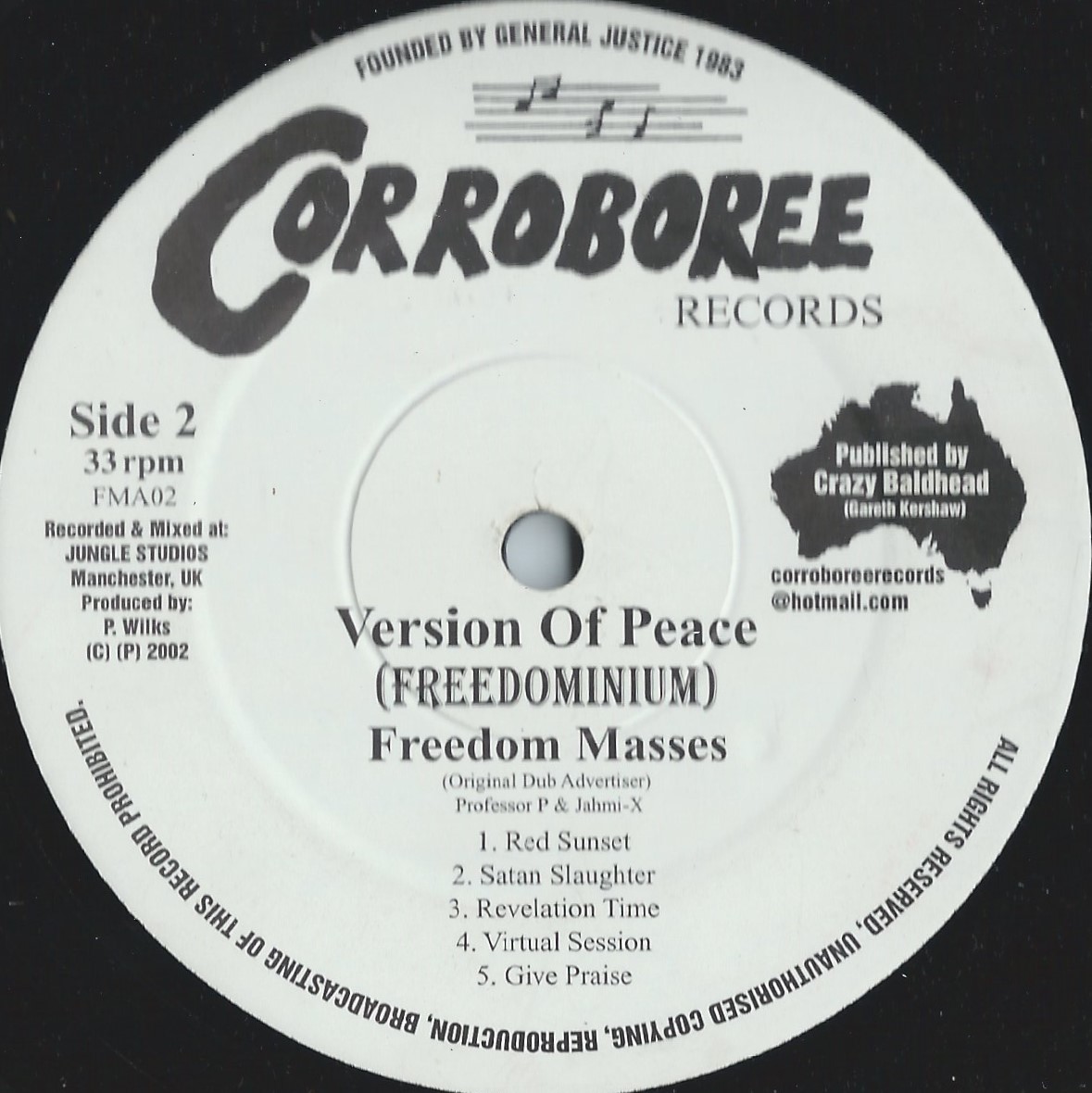 LP FREEDOM MASSES - FREEDOMINIUM - VERSION OF PEACE